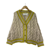 カーディガン oldderby knitwear M ベージュ
