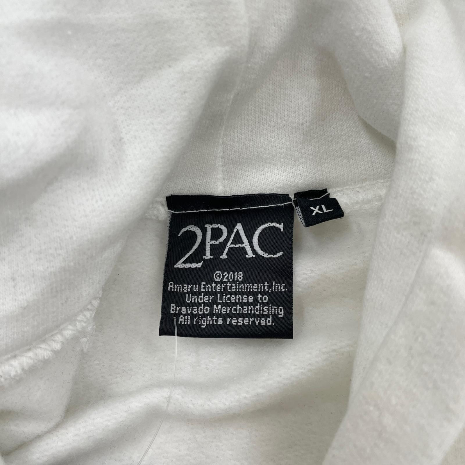 パーカー Tupac Unisex Pullover Hoodie XL WHT ホワイト