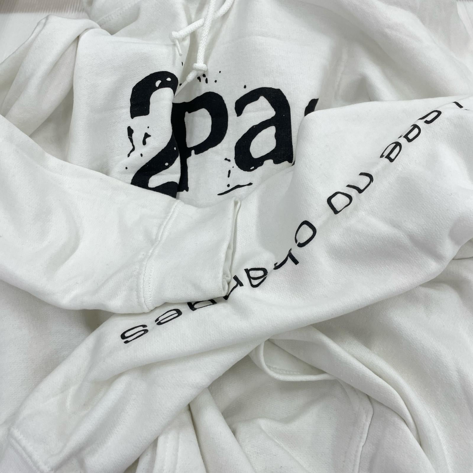 パーカー Tupac Unisex Pullover Hoodie XL WHT ホワイト