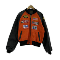ライダースジャケット TJ ライダース ワッペン オレンジ 40