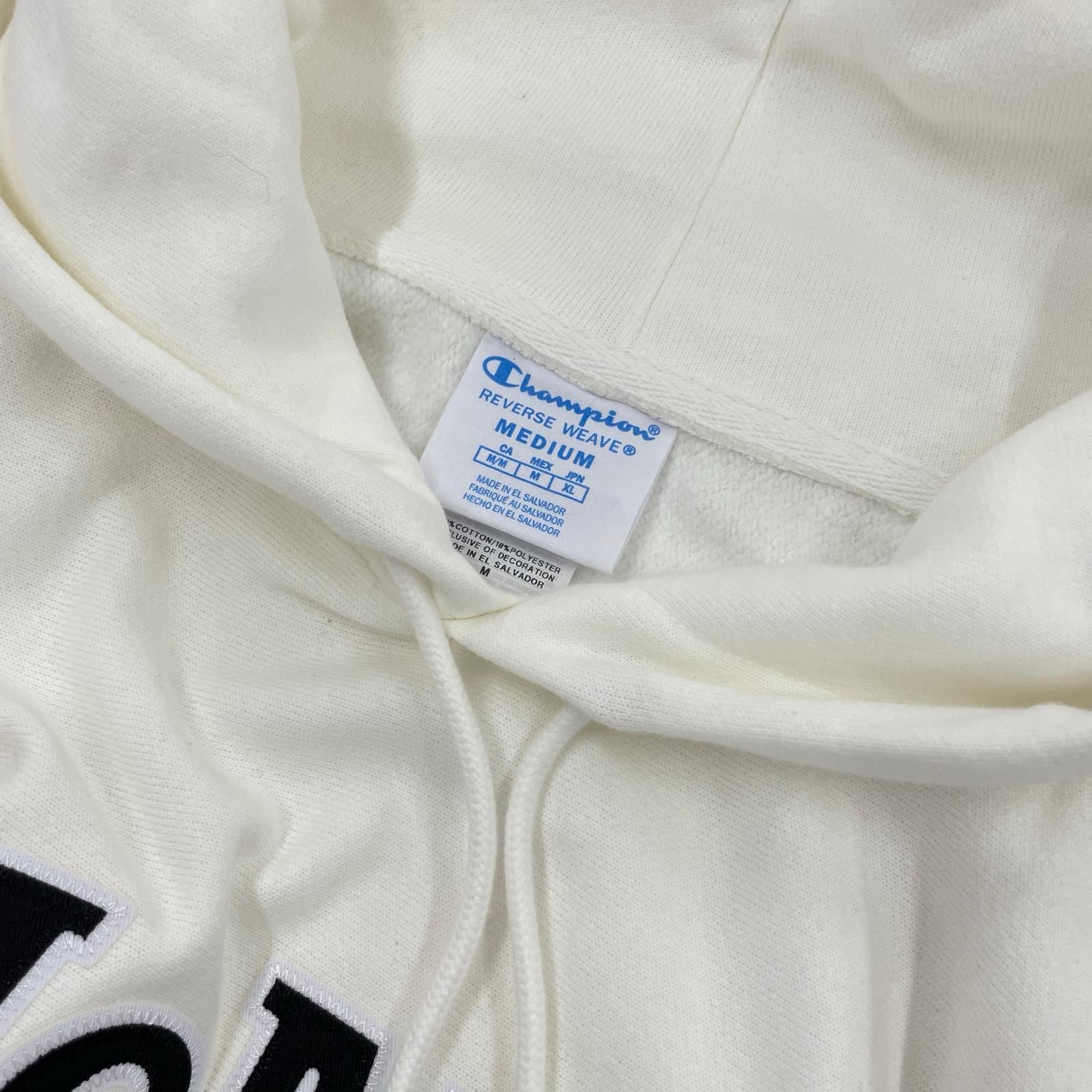パーカー Champion ×MOMA REVERSE WEAVE パーカー M 白 M ホワイト