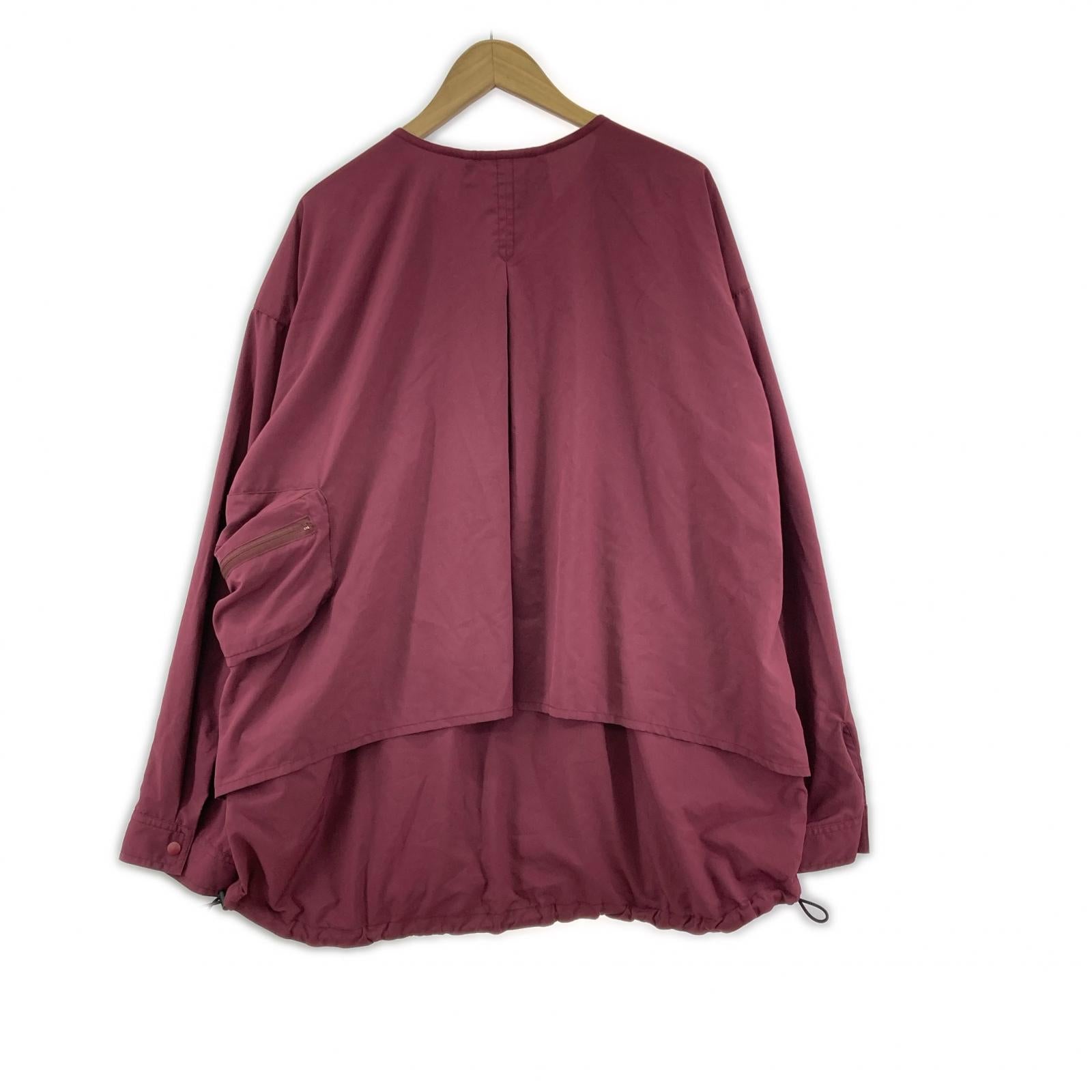 ジャケット ポケッタブルノーカラーシャツ（L) L