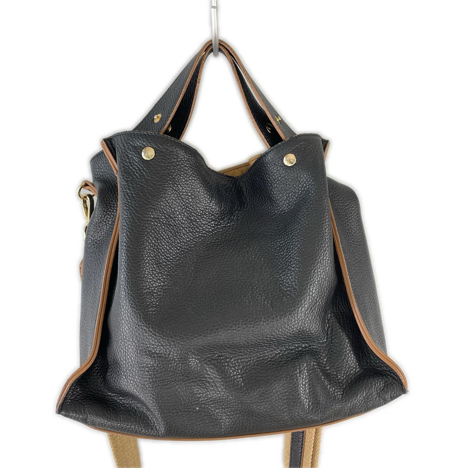 ショルダーバッグ PAOLA NUTTI 2WAYバッグ 黒 ブラック