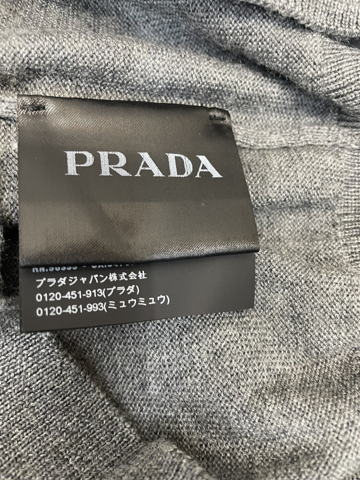 PRADA 2019 タートルネックニット 48 グレー