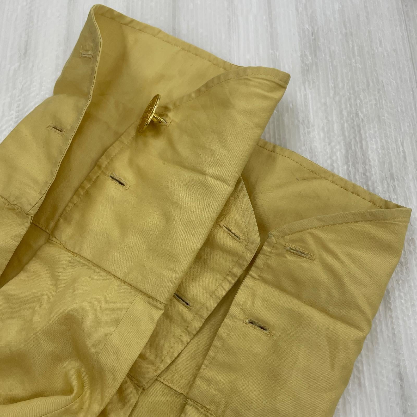 長袖シャツ OLD VINTAGE オープンカラーシャツ イエロー イエロー