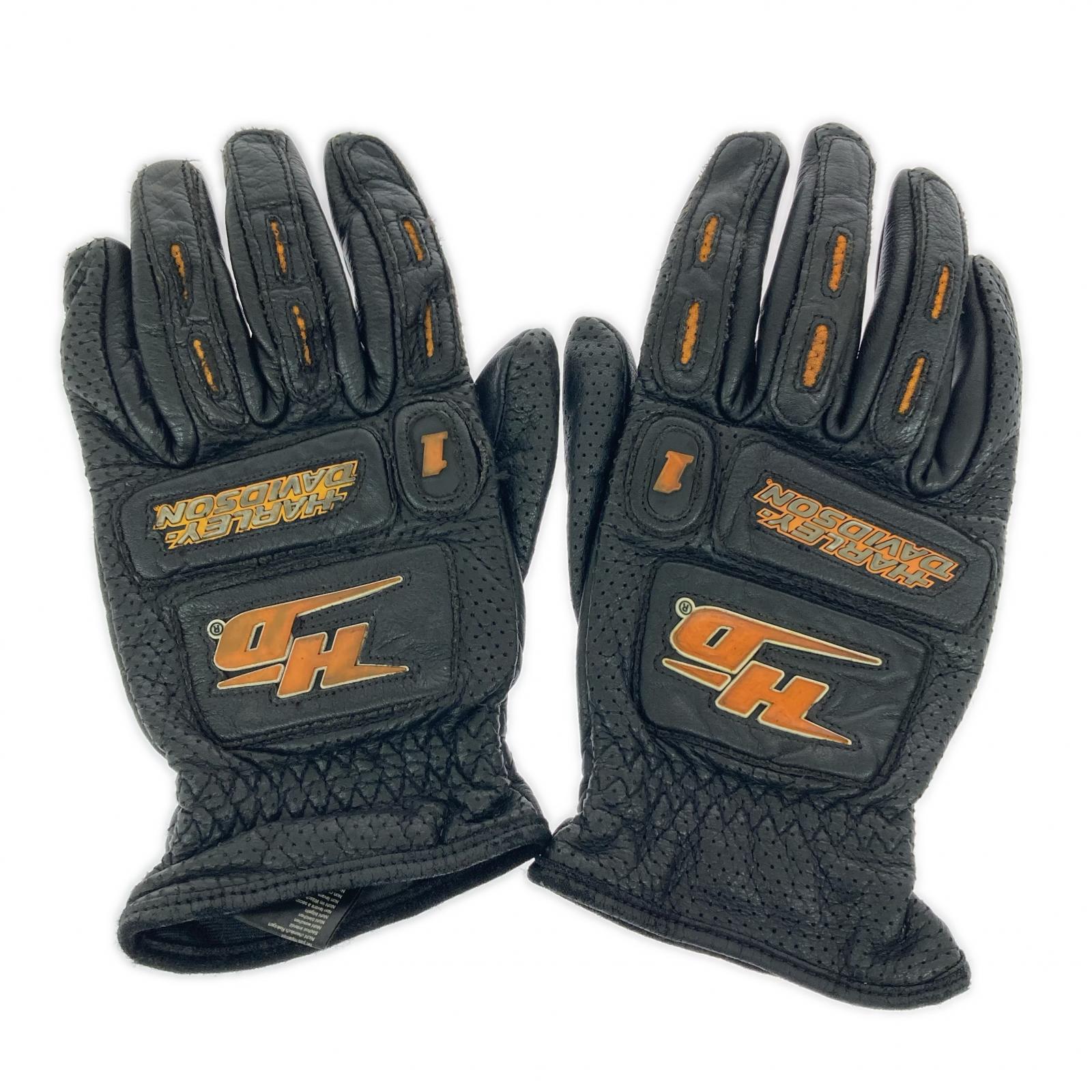 その他アクセサリー Harley-Davidson レザーレーシンググローブ 黒 ブラック
