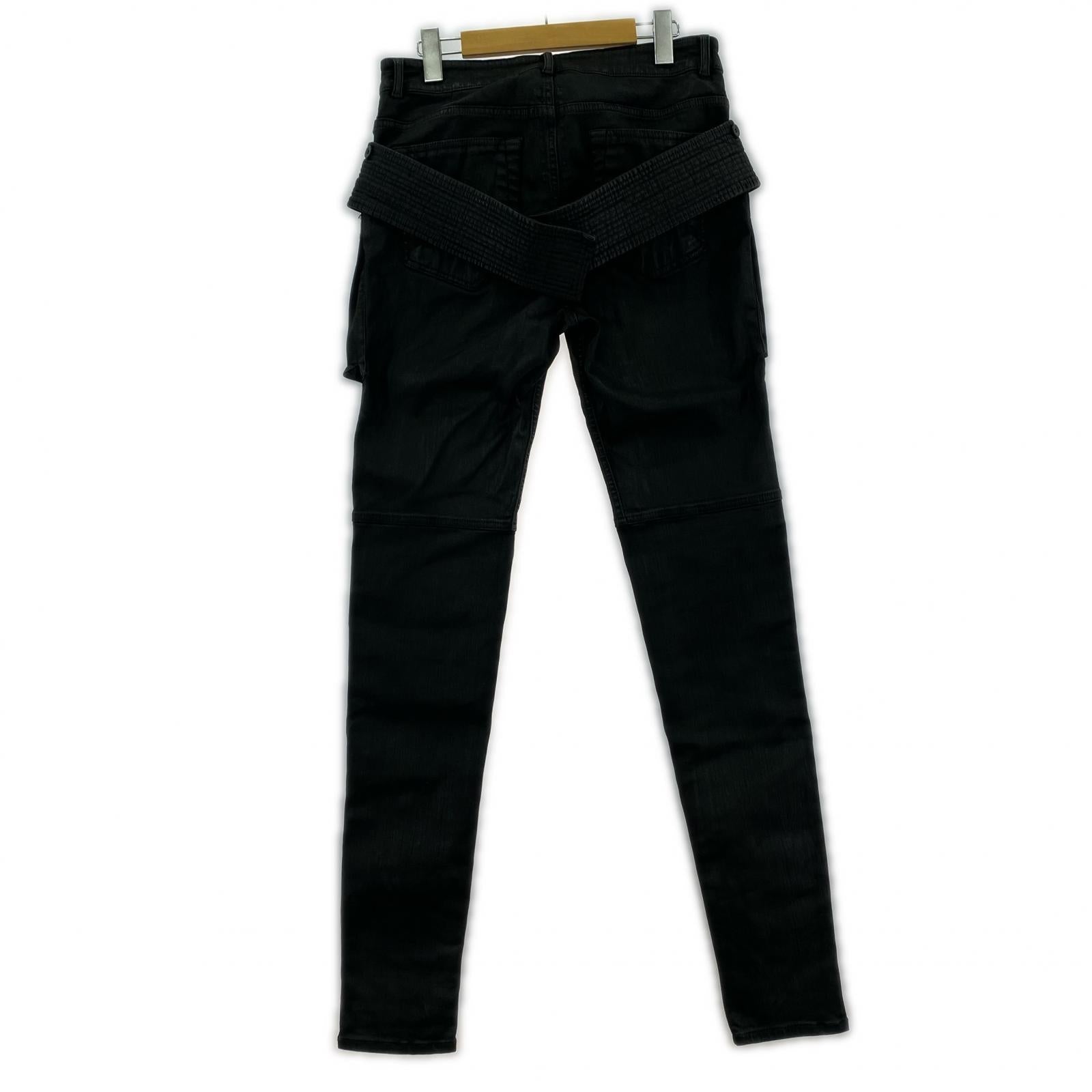 パンツ EASY CREATCH CUT WAX JEANS (29) 29 ブラック