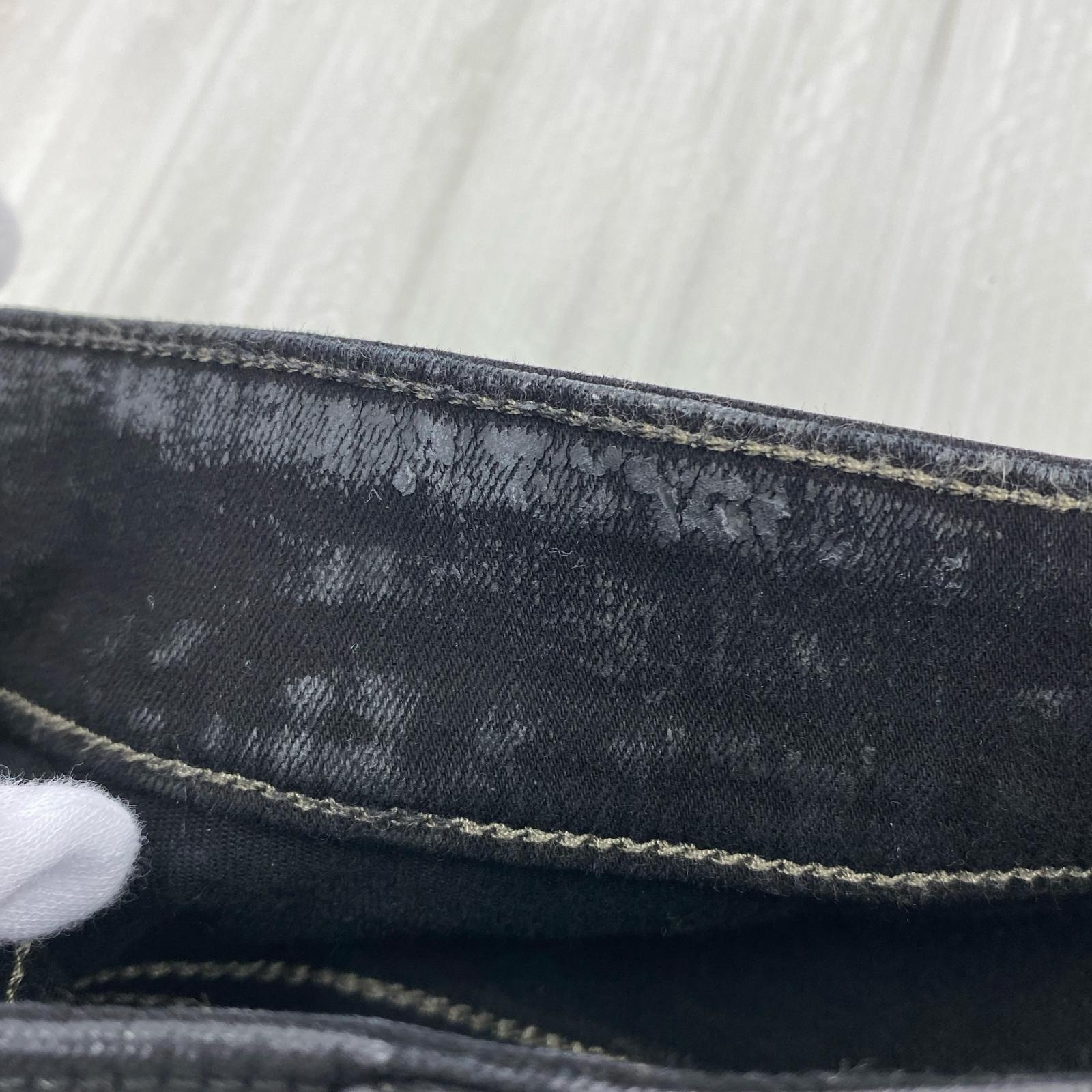 パンツ EASY CREATCH CUT WAX JEANS (29) 29 ブラック