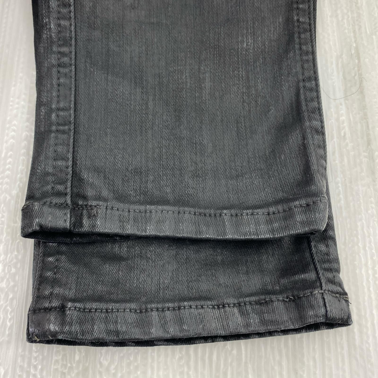 パンツ EASY CREATCH CUT WAX JEANS (29) 29 ブラック