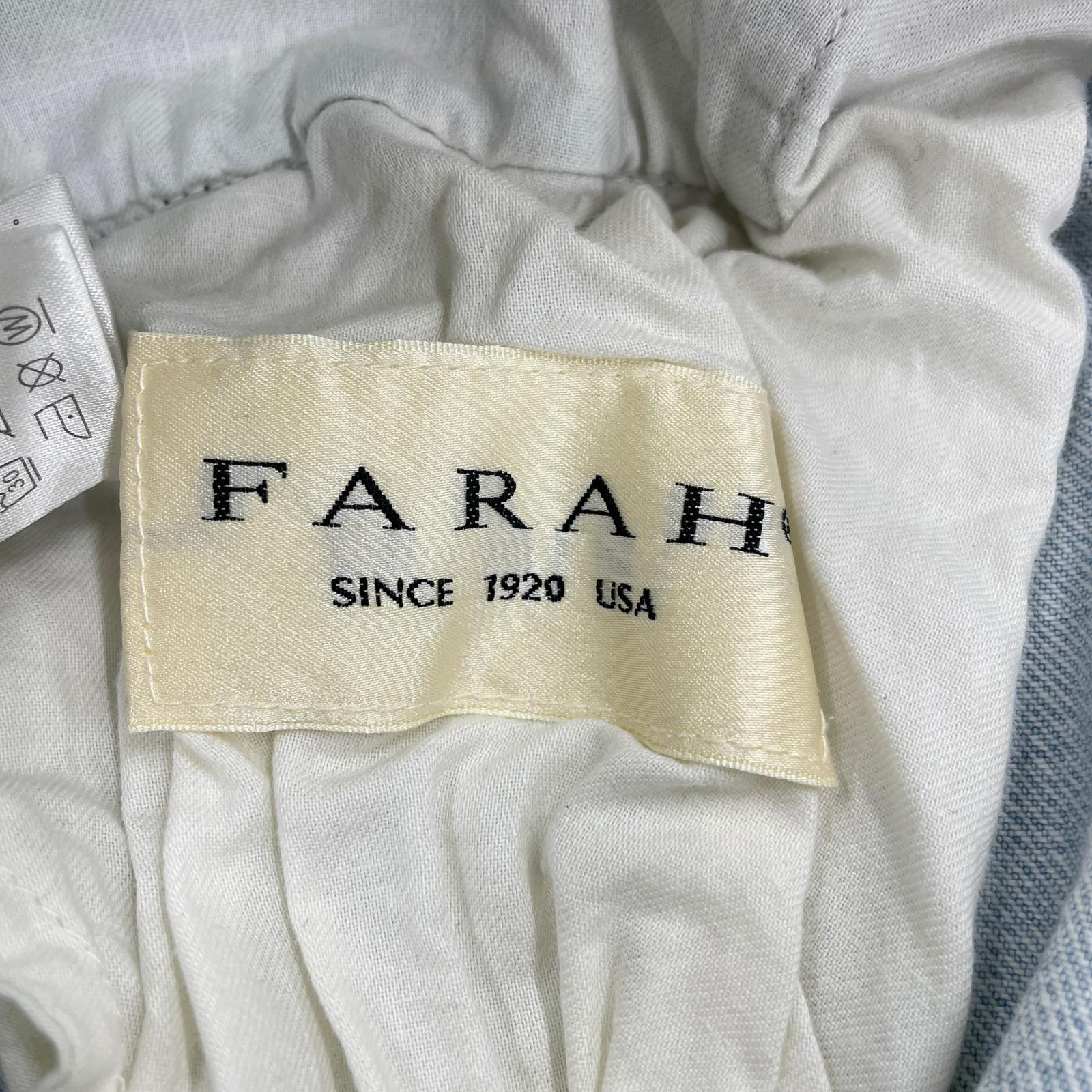 デニムパンツ FARAH 1タックバギーデニムパンツ 32 ブルー
