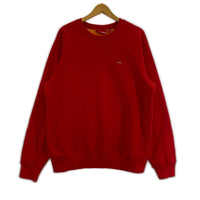 スウェット 18ss small box logo contrast crewneck M レッド