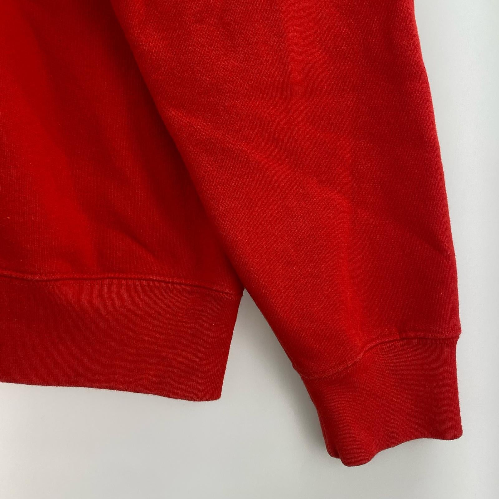スウェット 18ss small box logo contrast crewneck M レッド