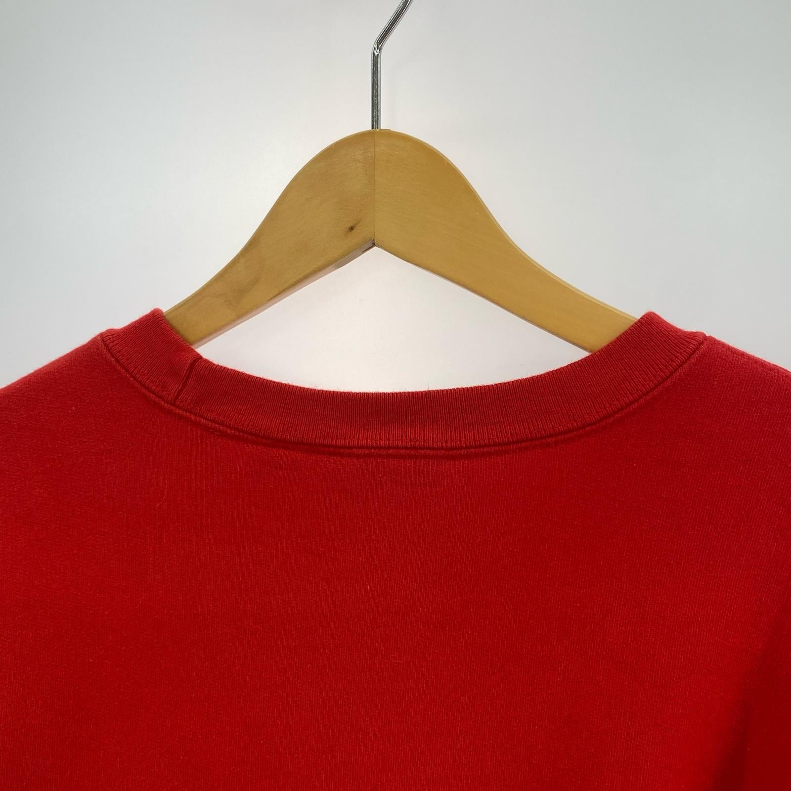 スウェット 18ss small box logo contrast crewneck M レッド