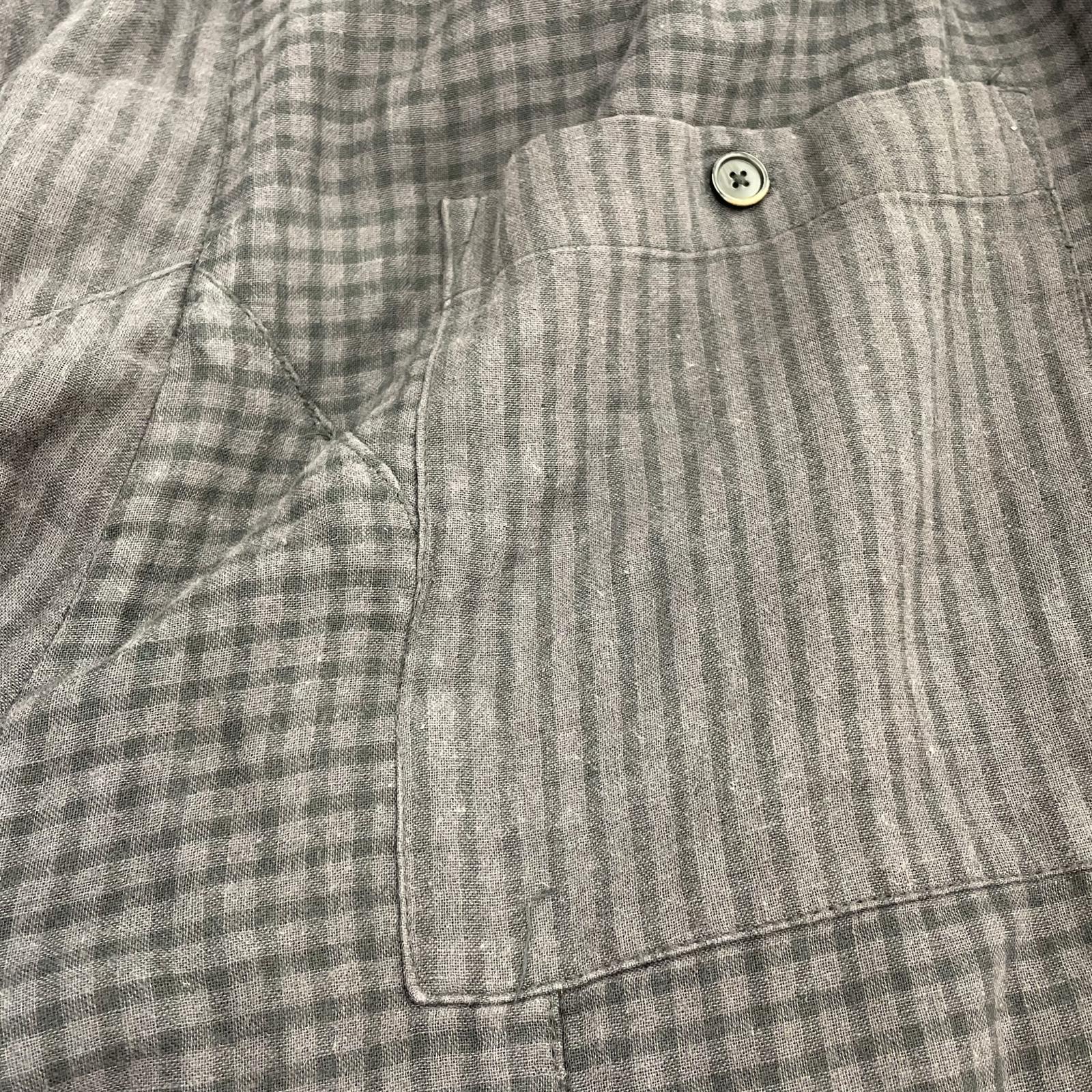 パンツ alexander manamis 25ss CHECK PATNS ブラック