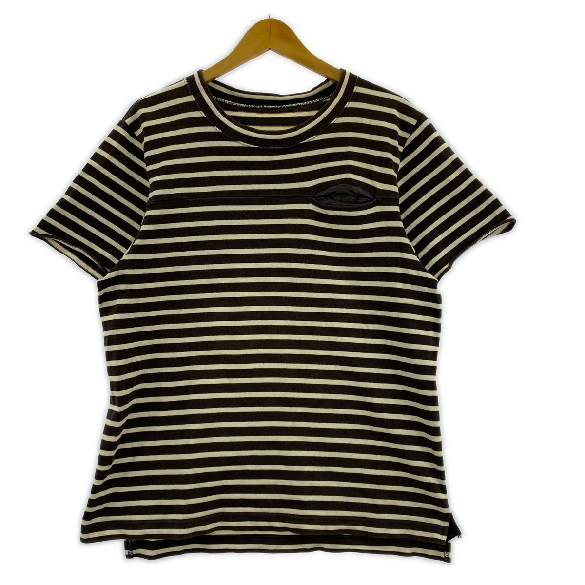 半袖Ｔシャツ ボーダー ブラウン