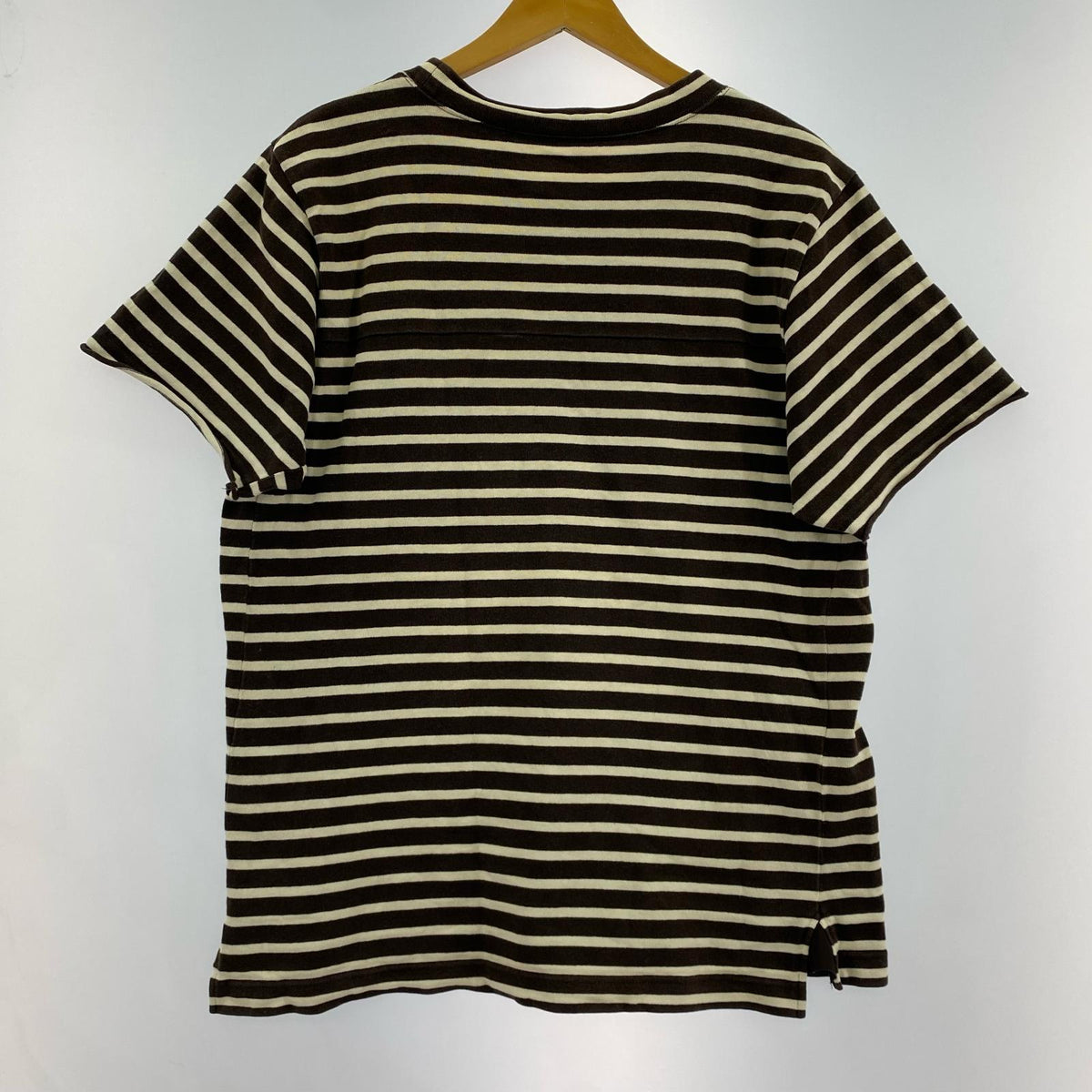 半袖Ｔシャツ ボーダー ブラウン