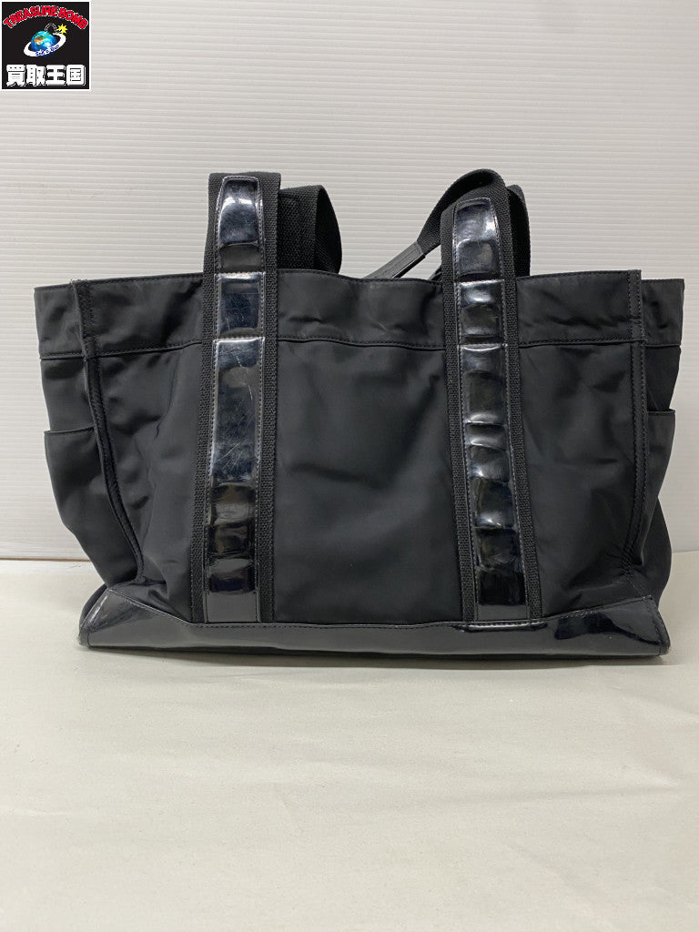 Tory Burch エラ エナメル 黒