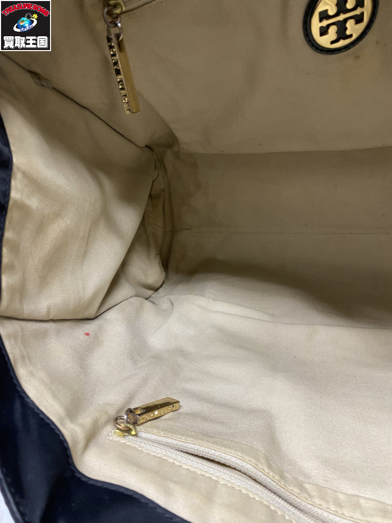 Tory Burch エラ エナメル 黒