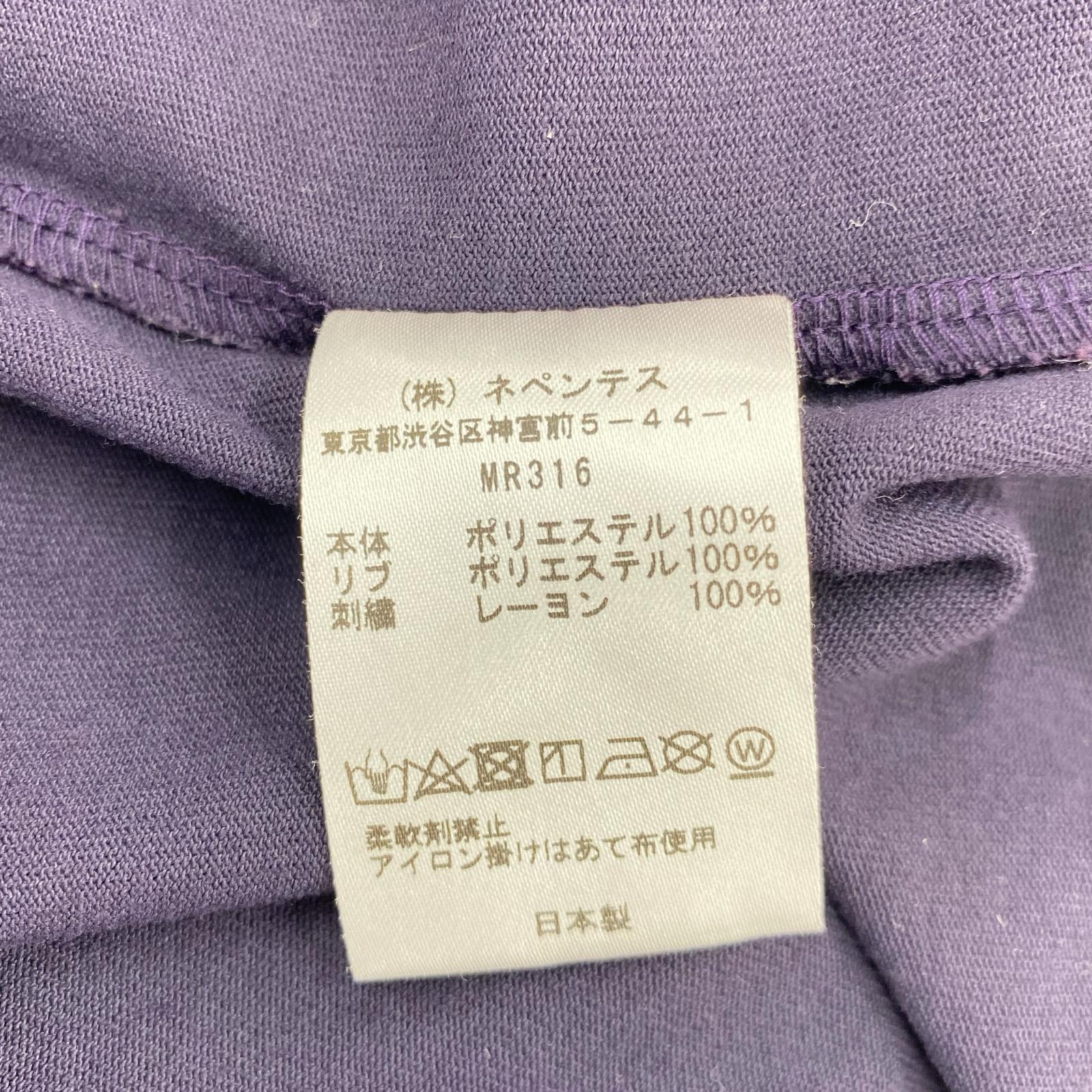その他トップス Needles S/S Mock Neck Tee S MR316 S パープル