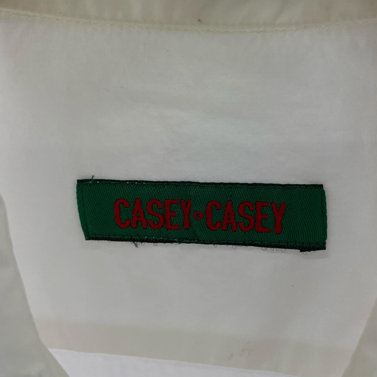 長袖シャツ CASEY CASEY BIG RACCOURCIE SHIRT M M ホワイト