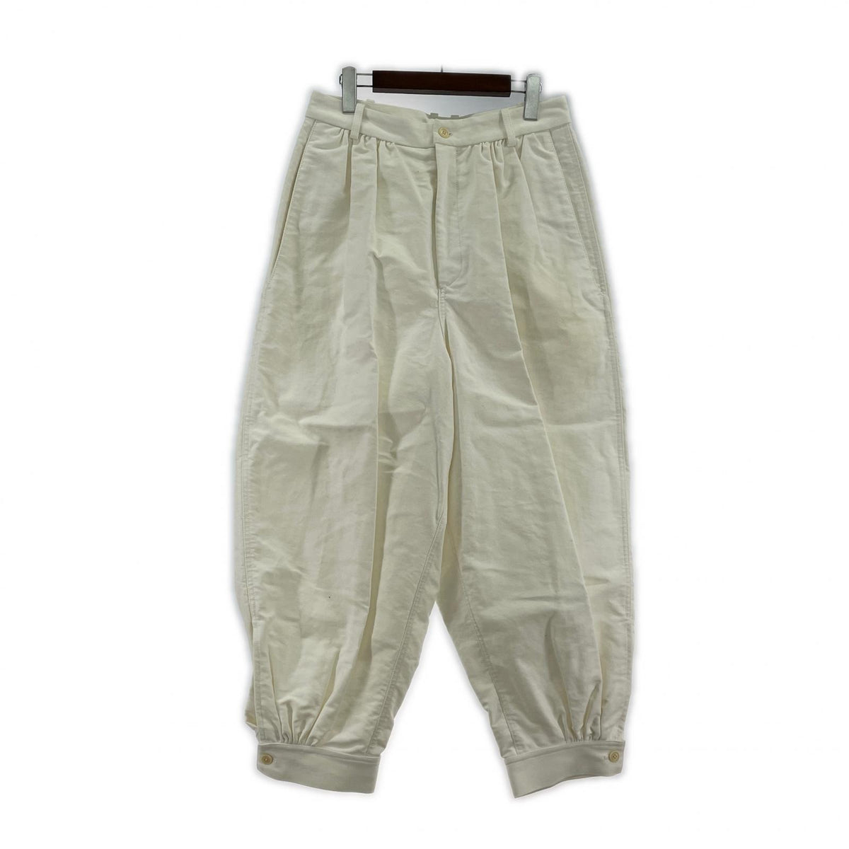 その他ボトムス HED MAYNER コットン2タックパンツ M M ホワイト
