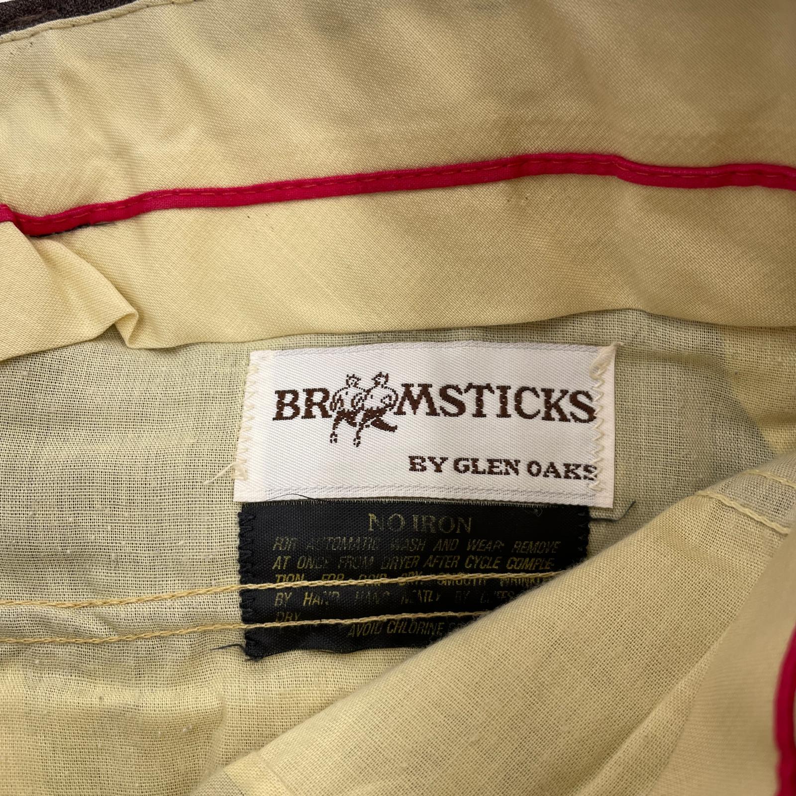 パンツ BROOMSTICKS BY GLEN OAKS 60s スラックス BRW ブラウン