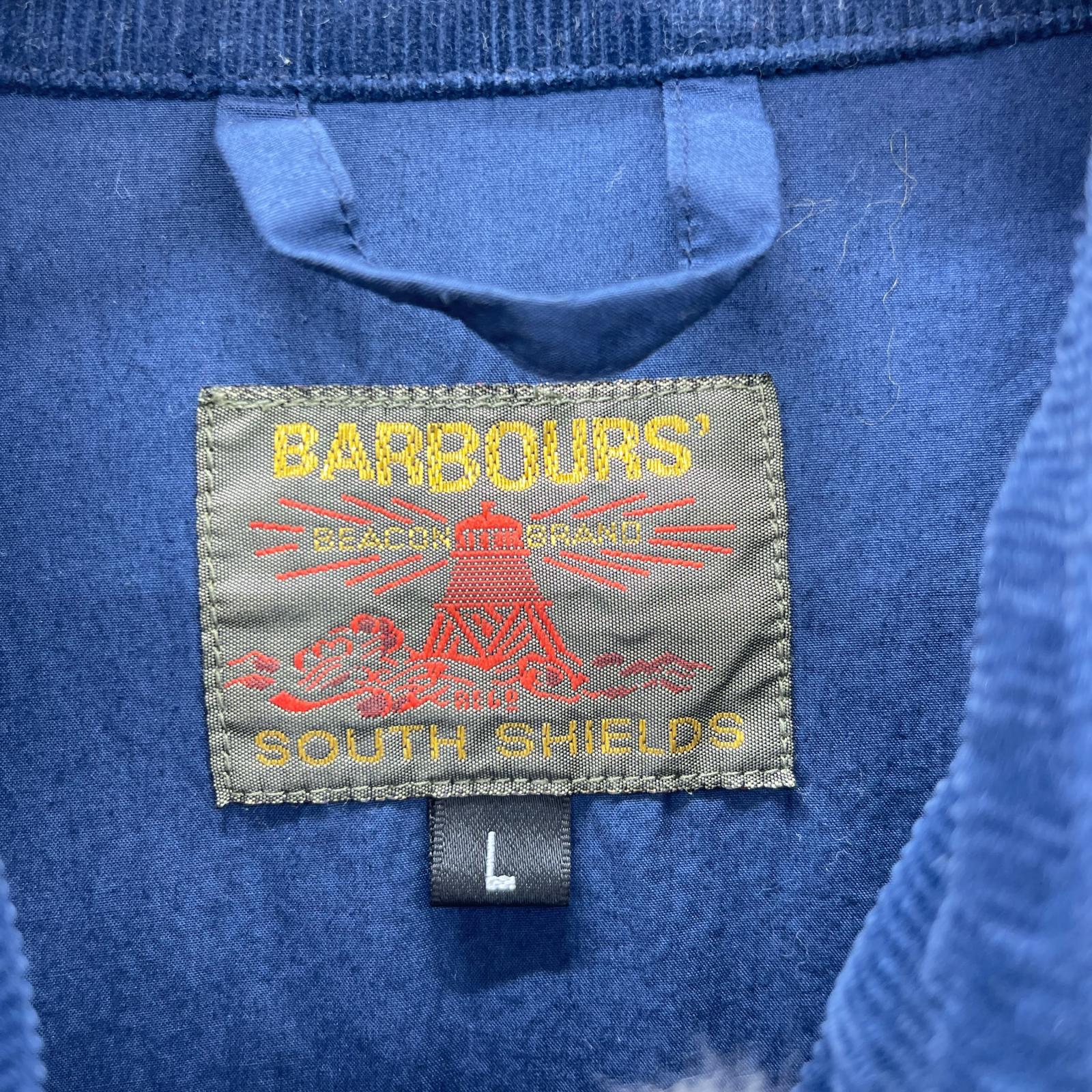 ジャケット Barbour SOUTH SHIELDS ノンオイルドジャケット 青 L ブルー
