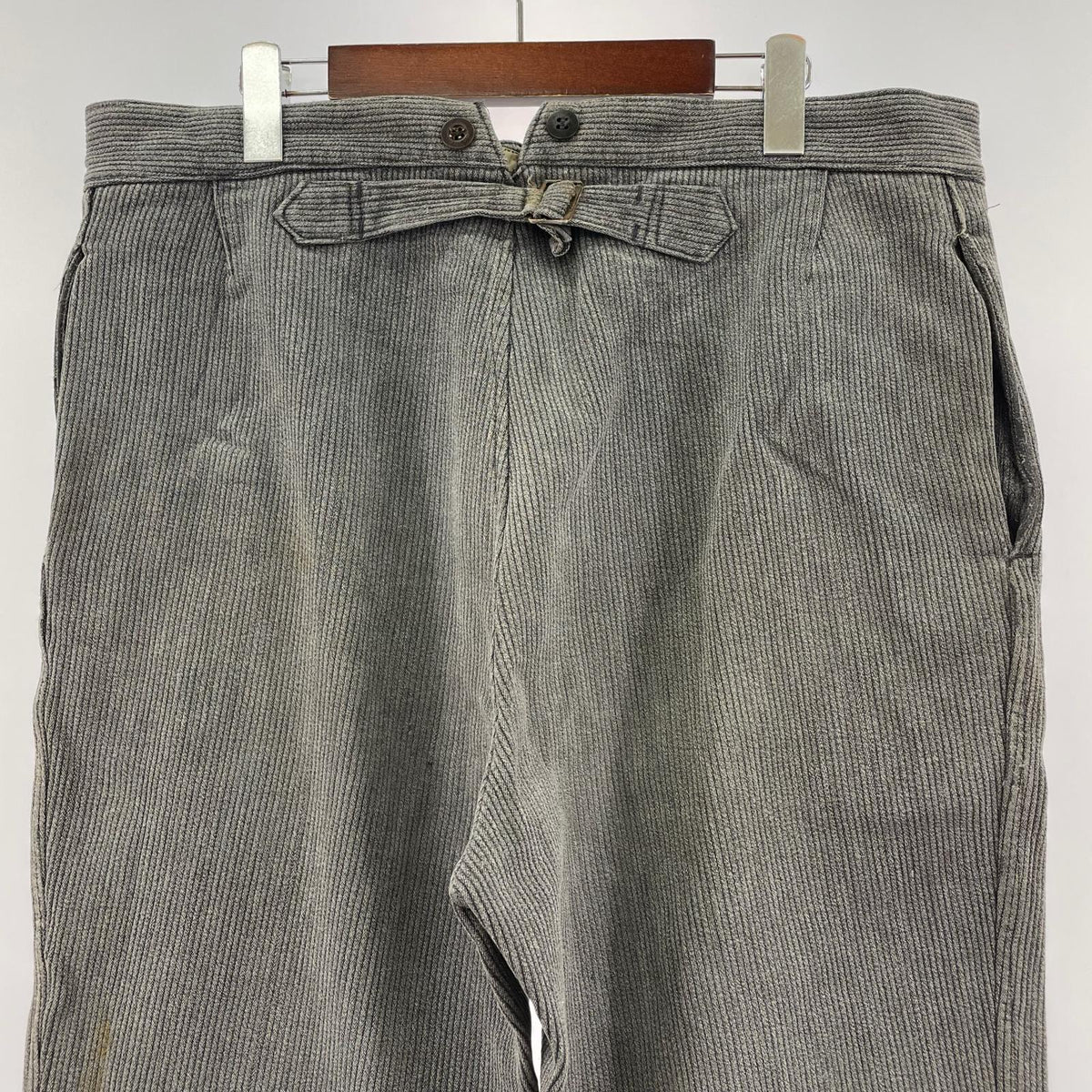 パンツ ﾕｰﾛﾜｰｸﾊﾟﾝﾂ 針刺し ｼﾝﾁﾊﾞｯｸﾓｰﾙｽｷﾝW38 グレー