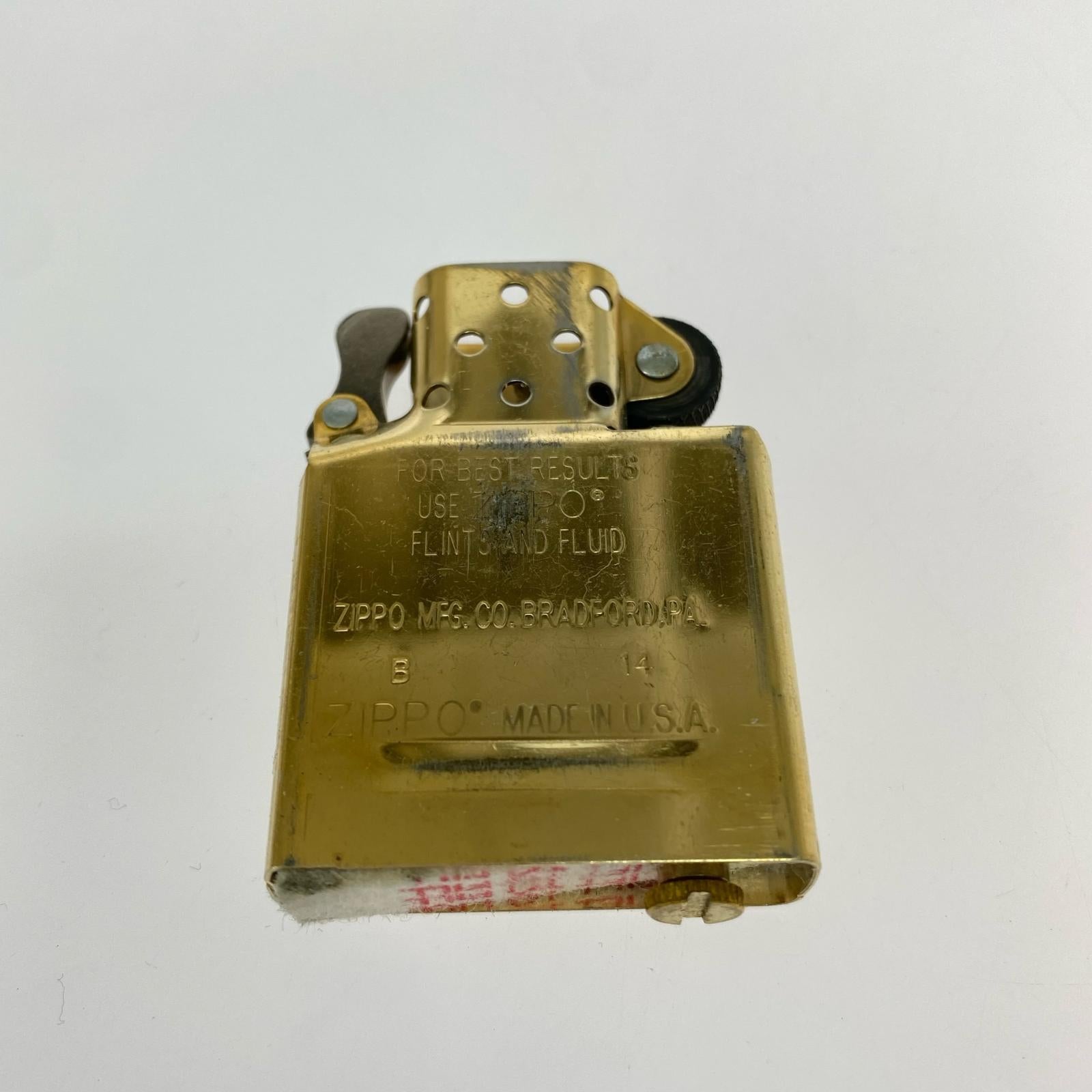 ライター ZIPPO 14年製 真鍮 アーマー