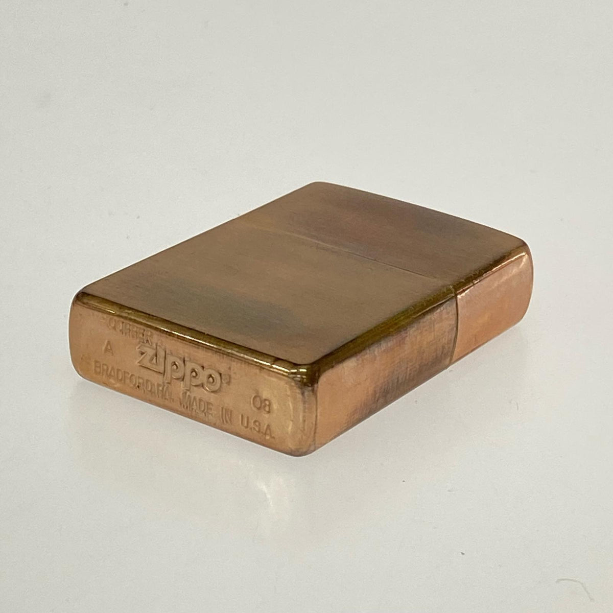 ライター ZIPPO 08年製 COPPER ブラウン