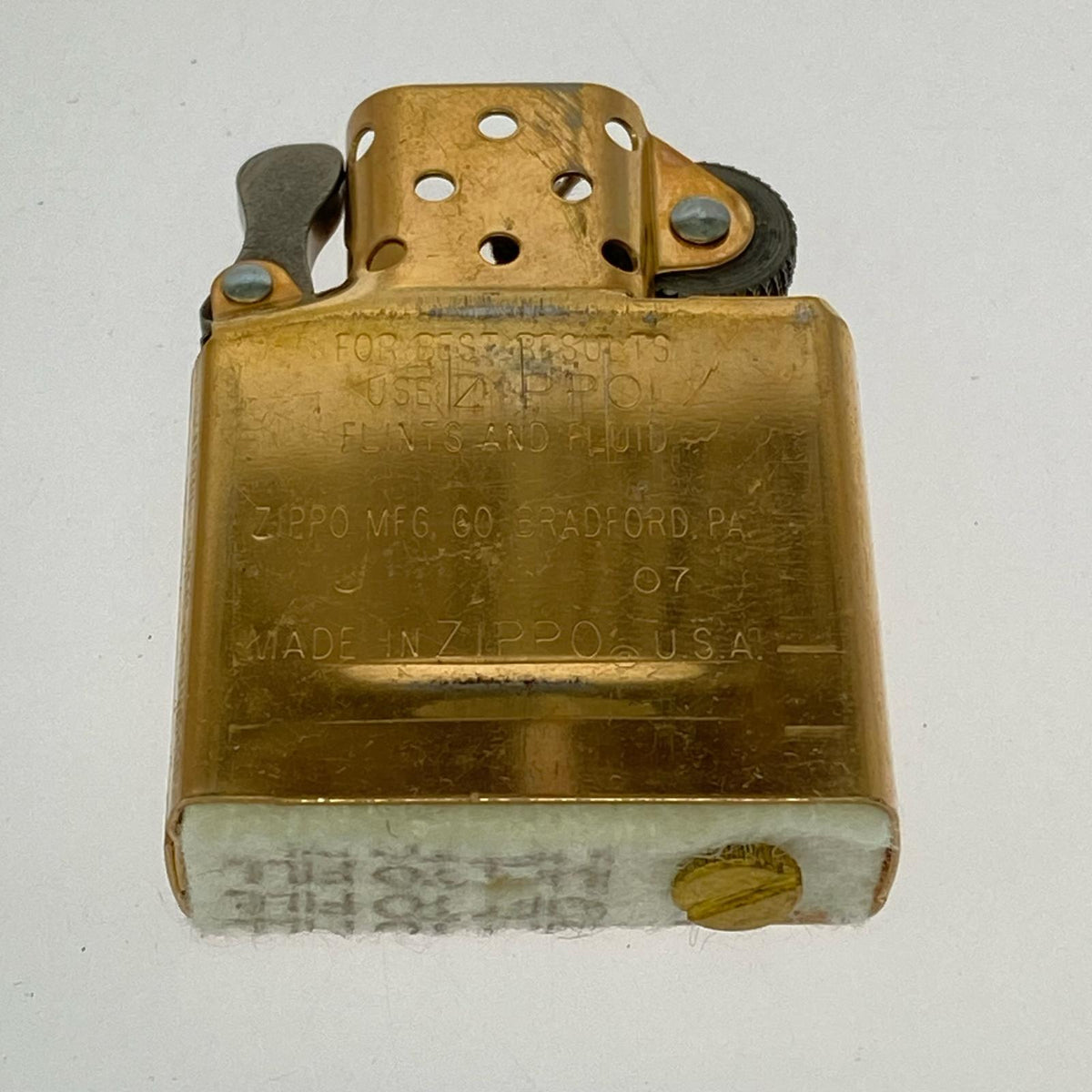 ライター ZIPPO 08年製 COPPER ブラウン