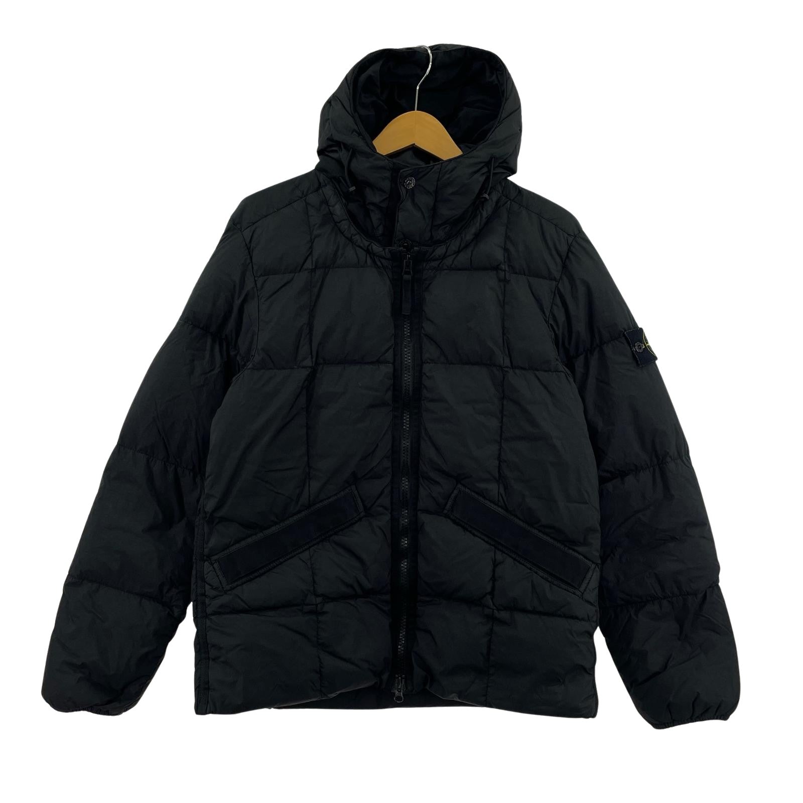 ダウンジャケット GARMENT DYED CRINKLE REPS NY DOWN JACKET S ブラック