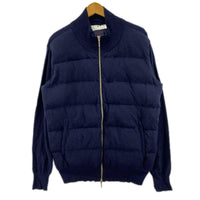 ダウンジャケット 12G down zip high neck L NVY ネイビー
