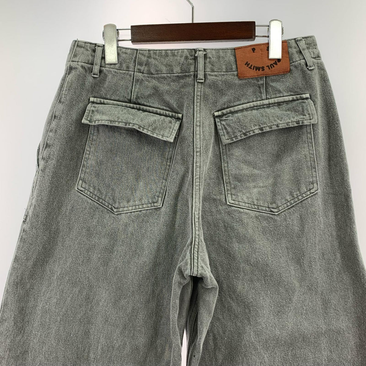 デニムパンツ ワイド グレー グレー