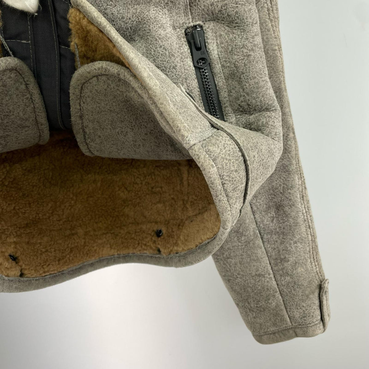 ジャケット chopper sheepskin jkt M GRY M グレー