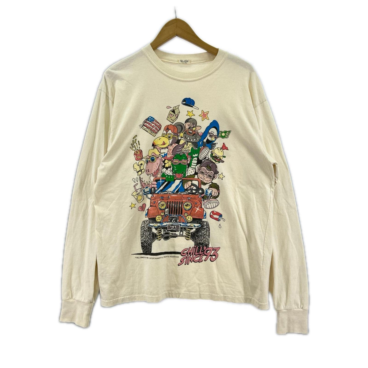 長袖Ｔシャツ 90s/JOHN GALT /CHILL Tee/WHT ベージュ
