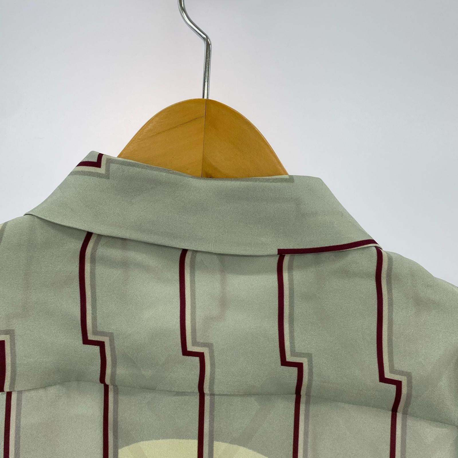 半袖シャツ NIPOALOHA BENTEN STRIPE / GRAY 3 3 グレー