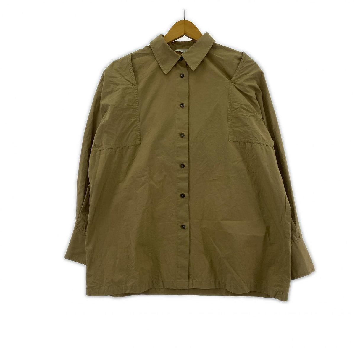 長袖シャツ 2WAY OFF SHOULDER COLLAR TOPS SHART（1） 1 ベージュ