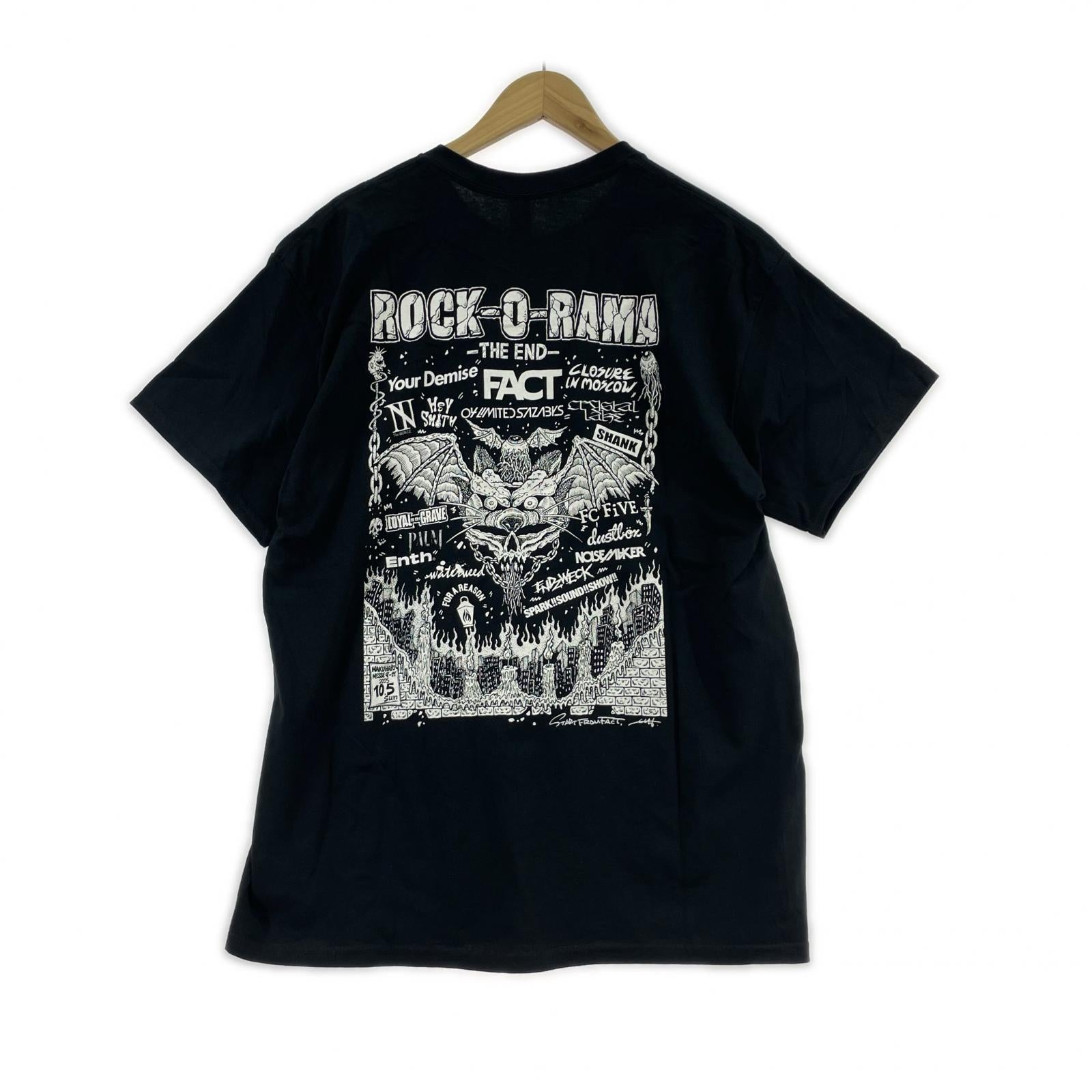 半袖Ｔシャツ FACT ROCK-O-RAMA-THE END TEE (L) 黒 L ブラック