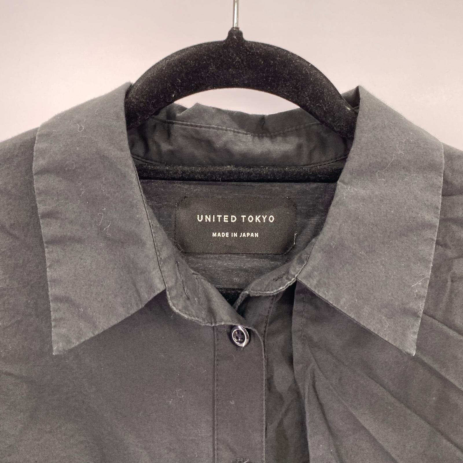 ワンピース UNITED TOKYO シャツ付き 2wayキャミワンピース F 黒 フリー ブラック