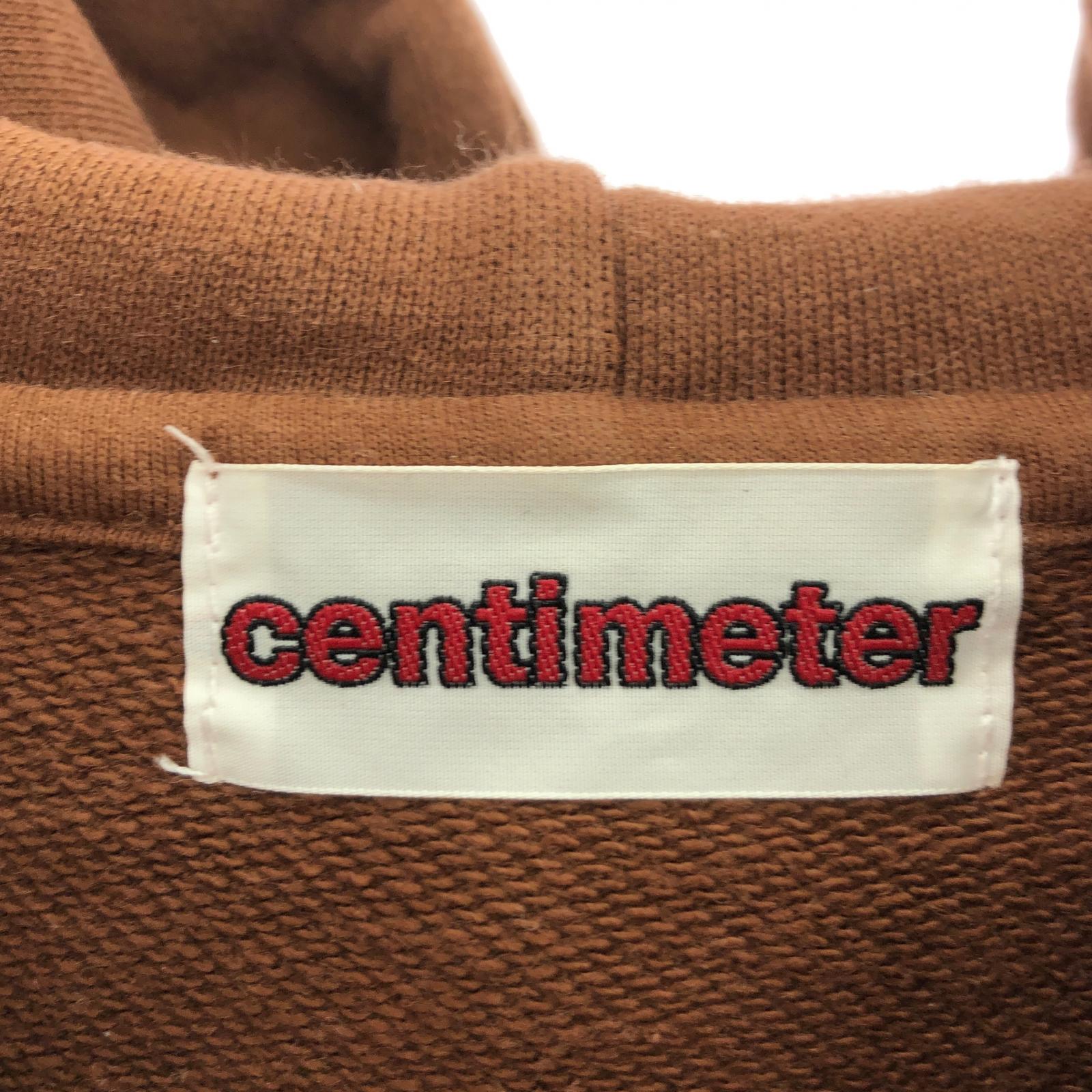 パーカー centimeter ワンポイントパーカー BRW ブラウン