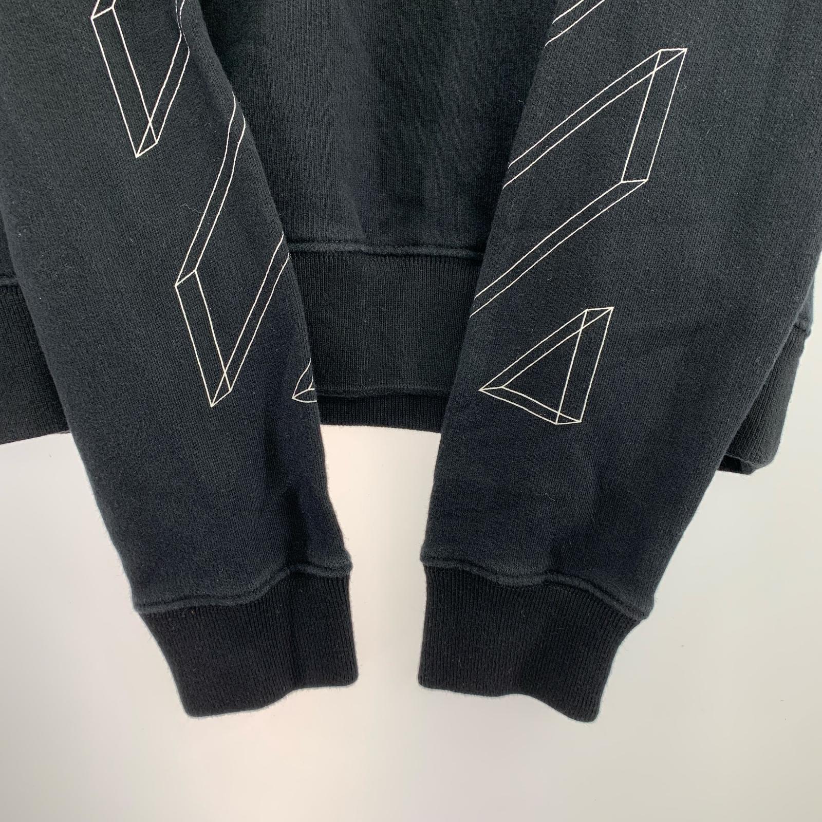 スウェット OFF-WHITE 3D LINE CREWNECK OMBA025E18192002 黒 (S) S ブラック