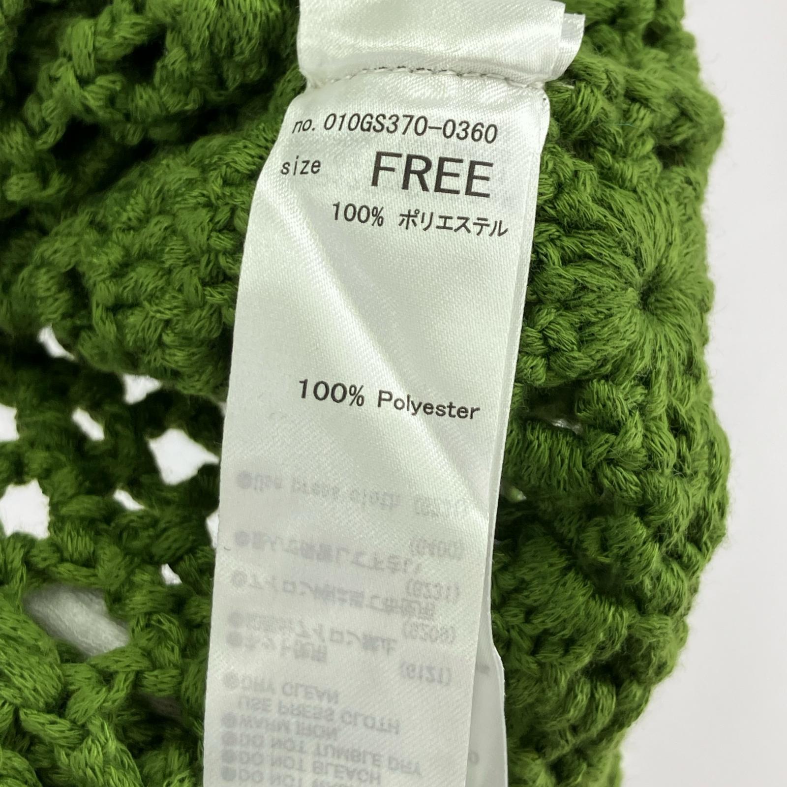 半袖シャツ M_　see the unseen　CROCHET半袖シャツ グリーン