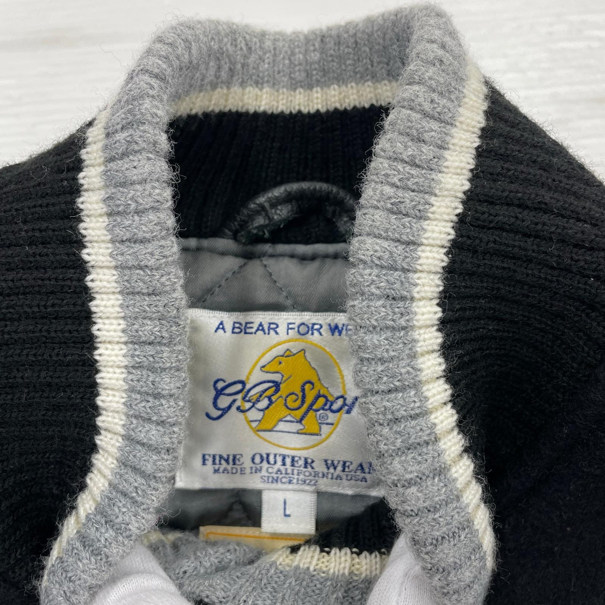 ジャケット GOLDEN BEAR コラボ スタジャン(L) ブラック L ブラック