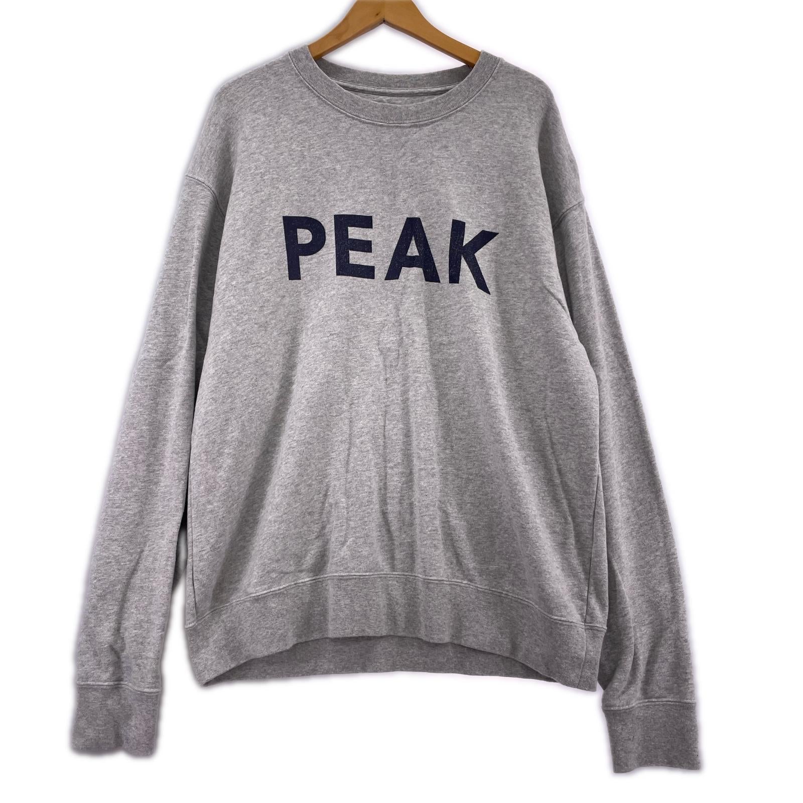 スウェット PEAK ロゴスウェット L グレー