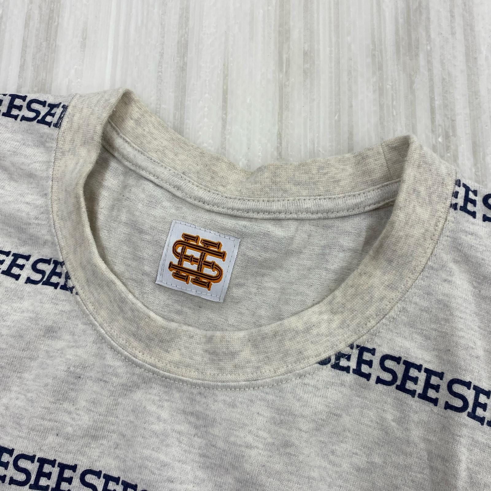 半袖Ｔシャツ SEE SEE SUPER BIG FLAT W BOARDER グレー XXL グレー