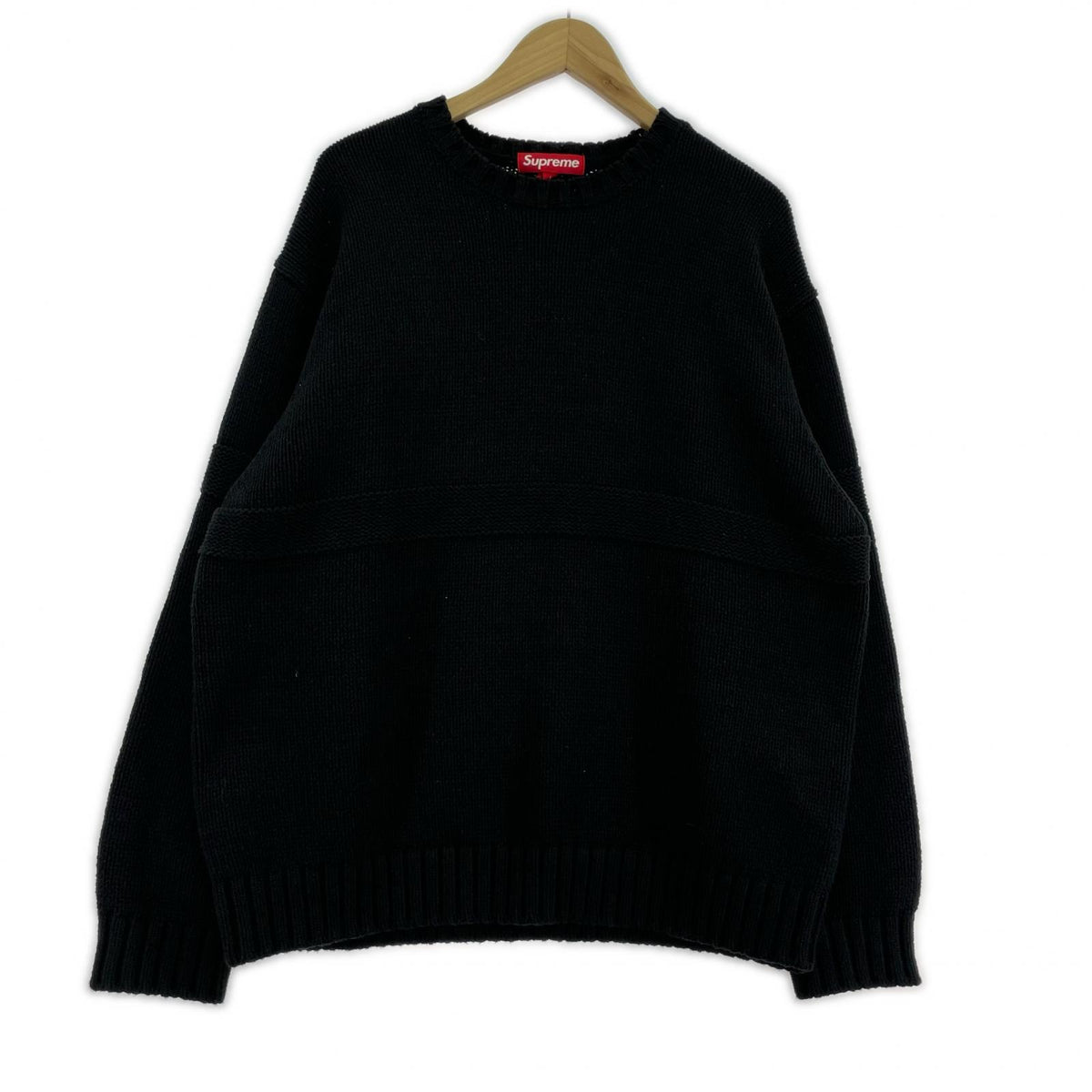 スウェット supreme tonal applique sweater L ブラック