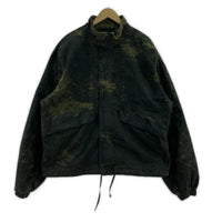 ブルゾン arte antwerp/AW25-142J/ペイントジャケット緑系 ブラック