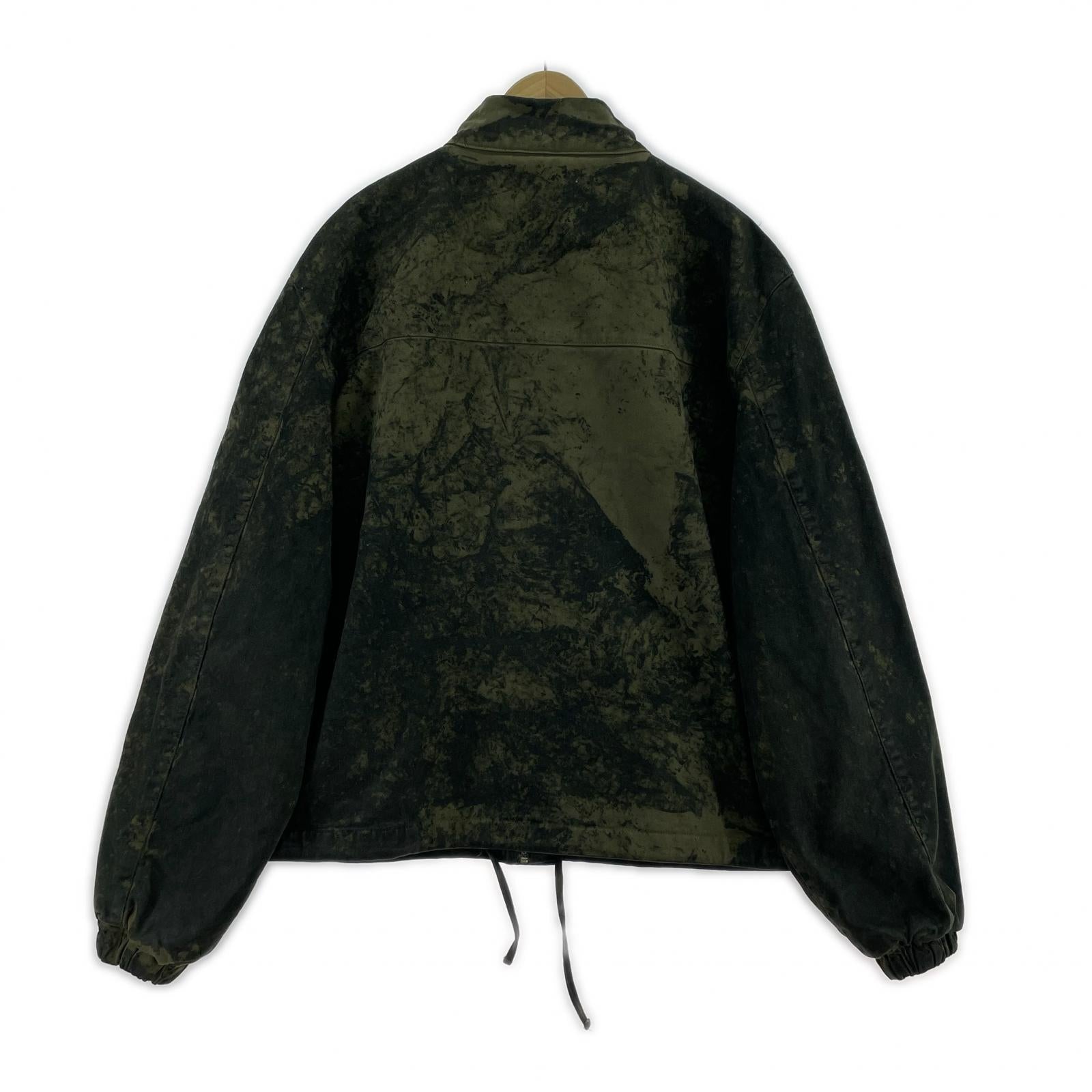 ブルゾン arte antwerp/AW25-142J/ペイントジャケット緑系 ブラック