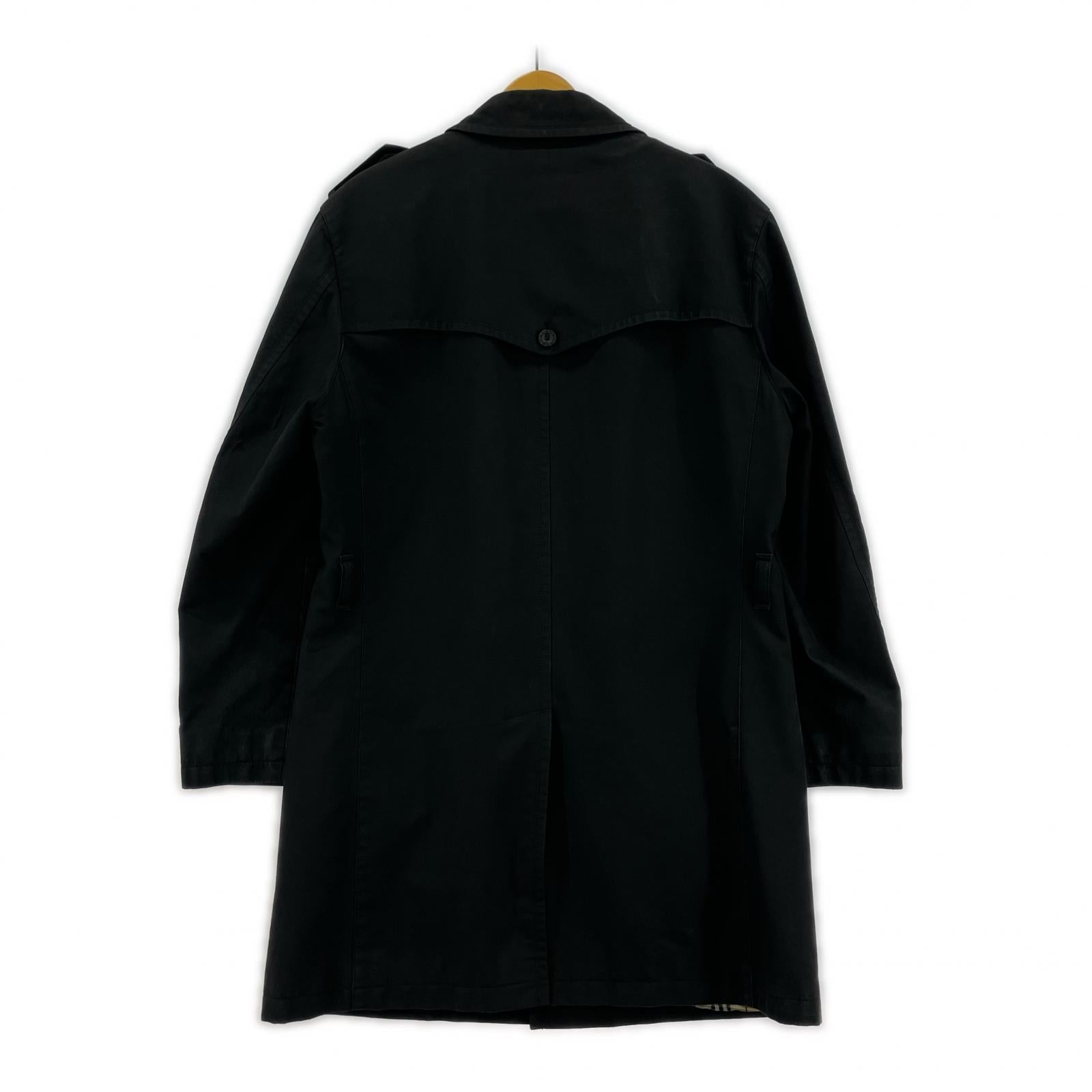 ジャケット BURBERRY BLACK LABEL トレンチコート BMA14-303-09 黒 (L) L ブラック